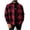 Red, variant on Lmueinov Long Sleeve Shirt Jackets for Men Lightweight Casual Plaid Button Down Shirt Mens Checkered Outerwear For Outdoor Walking Golf Sports