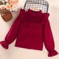 thumbnail image 4 of Jumpingount Conjuntos de ropa Traje de primavera y otoño Ropa para niños Disfraces Ahuecados Volantes Malla Tops corta decorada conjuntos de ropa 140cm-9Y, 4 of 6