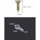 thumbnail image 2 of 40 clips de retención de puerta de plástico con tornillos para ventanas y armarios., 2 of 5