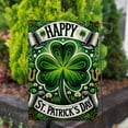thumbnail image 3 of America Forever Lucky Clover Happy St Patricks Day Garden Flags 12.5" x 18" Double Sided Shamrock Celtic Holiday Luck of the Irish Seasonal Outdoor Yard St Patricks Day Decorations, 3 of 5