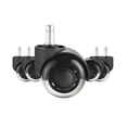 thumbnail image 1 of 2/3 Inch Set Of 5 Office Chair Wheels Replacement Computer Gaming Desk Universal Caster For Hardwood Floors And Carpet ,Easy to Use, 1 of 6