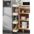 thumbnail image 4 of Slim Storage Cart, Narrow Laundry Cart 4 Tiers  for Bedroom, 4 of 8