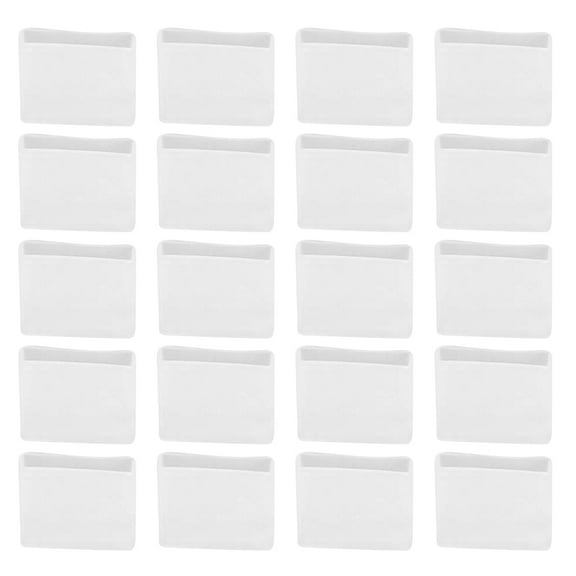 BESTOYARD 50Pcs Silicone Transparent Non Slip Hanger Grips for Clothes Hangers Protective Pants Cover