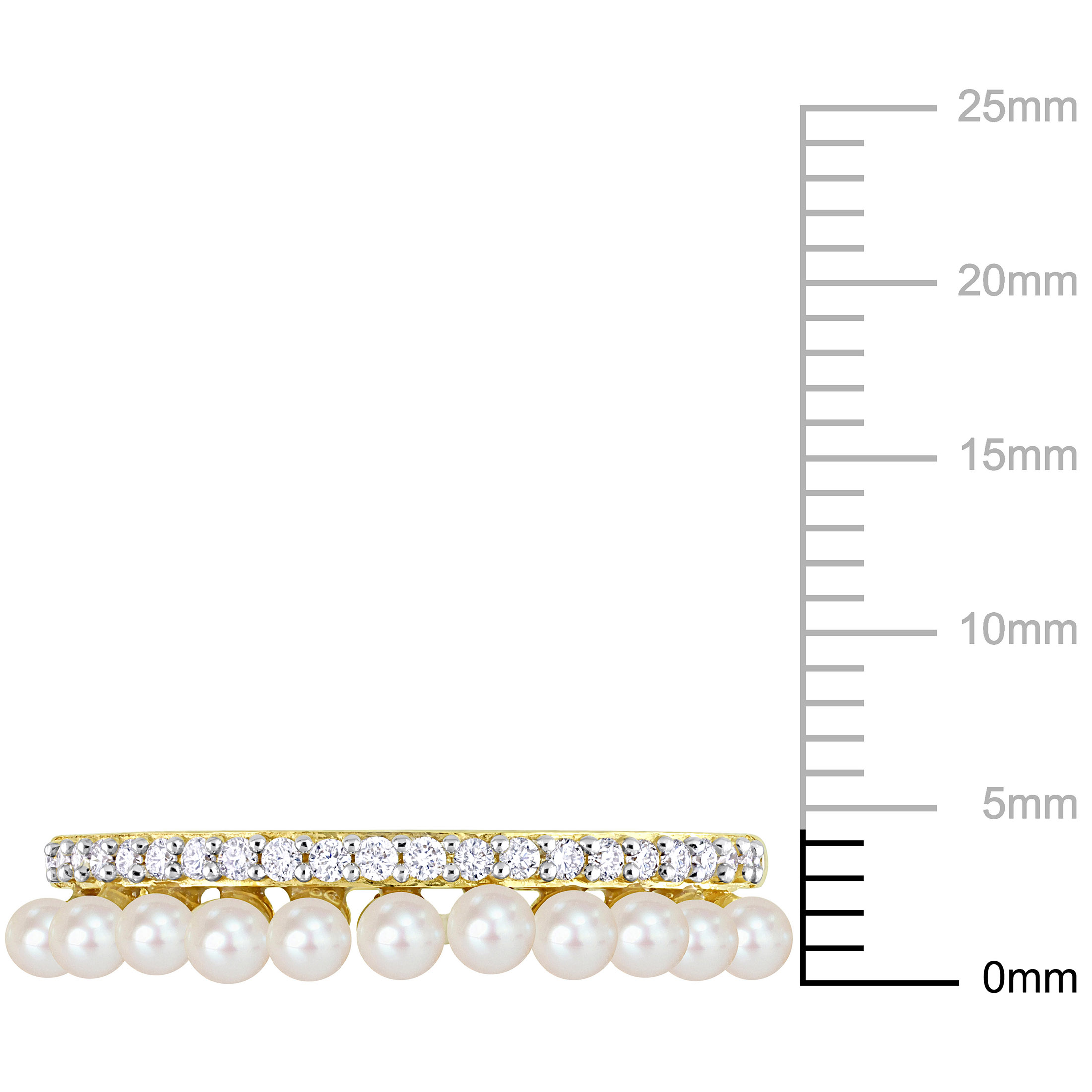 Everly Women's Cultured Pearl 14k Yellow Gold Ring