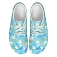 thumbnail image 3 of Psesaysky Blue Barefoot Shoes for Ladies Girls Stylish Printed Sneakers with Palm Leaves for Travel Size 6-13.5, 3 of 7