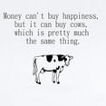 thumbnail image 2 of CafePress - Money Can't Buy Happiness But It Can Buy Cows Body - Baby Light Bodysuit, Size Newborn - 24 Months, 2 of 4