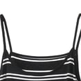 thumbnail image 4 of HBGVBA Women's Summer Plus Size Matching Set,2 Piece Casual Outfits,Sleeveless Crew Neck Cami Top Shorts Elastic Waist Stripe Athleisure Set, 4 of 5