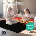 thumbnail image 4 of ODIKA 2'x3' Machine Washable Non-Slip Area Rug, Conifer Grove Dusk DIY Latch Hook Kit with Silhouetted Pines High Traffic Rug with Pad, Red, 744653, 4 of 8