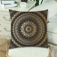 thumbnail image 3 of MKHERT Mandala Gold Pillowcase Pillow Protector Cushion Cover 18x18 inch,Set of 2, 3 of 3