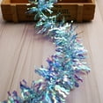thumbnail image 4 of 10Pcs Tinsel Garland for Weddings, Party, Christmas, Birthday Decorations, Party Foil Tinsel Garland for Home Indoor Outdoor Party Supplies 3.5" Wide -Peacock Blue, 4 of 6