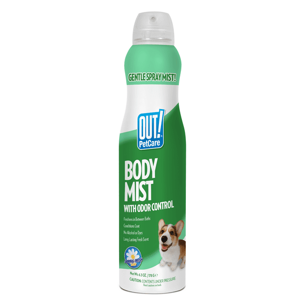 OUT! PetCare Dog Cologne Body Mist Spray, Refreshes Coat and Controls