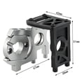 thumbnail image 2 of Metal & Plastic Silver-Black Brushless Motor Mounting Holder Set for 1/8 Scale RC Cars, Off-Road Trucks, Nitro Vehicles - Replacement Part Compatible with Kyosho MP10, HSP, Hobao, FS Racing Models, 2 of 6