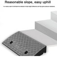 thumbnail image 3 of Rubber Threshold Ramp Non-Slip Driveway Curb Ramp, 1" - 7.5" Rise Kerb Ramp, Heavy Duty Wheelchair Ramp, Portable Loading Ramp for Car, Scooter, Bike (Color : Green, Size : 50x27x12cm), 3 of 7
