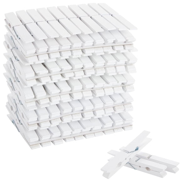 Pinzas de madera Juvale para colgar ropa, manualidades, 100 unidades