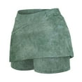 thumbnail image 6 of frariair Skorts for Woman Women's Fashionable Athleisure Skirt With Pockets Camouflage Printed Mid Rise Skirts Tennis Green, 6 of 8