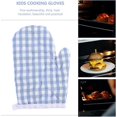 thumbnail image 3 of KAIYANG Guantes de cocina resistentes al calor para niños pequeños, paquete de 2, color rojo 3, 3 of 5