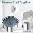 thumbnail image 4 of Cuenco de agua para perros UPSKY de acero inoxidable, 3 litros, sin derrames, capacidad de 3 litros, 4 of 7
