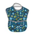 thumbnail image 2 of Zufioo Modern Excavator Print Toddler Adjustable Waterproof Bib, 11.6x15 Inch Feeding Bib Suitable for 6-24 Month Babies, 2 of 8