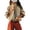 Beige, variant on Womens Loose Casual Lightweight Jacket Zip Front Short Outerwear with Pockets Stand Collar Summer Everyday Coat Beige L