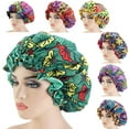 thumbnail image 1 of Bonnet de Soins Capillaires pour Femmes, Élégant, à Imprimé Floral, Double Couche, Grand, pour Dormir et Bain, Bandeau, 1 of 8
