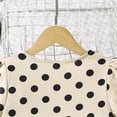thumbnail image 5 of Hienoo Little Girl 2 Piece Outfit Polka Dot Short Puff Sleeve Shirt Pants Suit, Sizes 7-8Y, 5 of 8