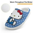 thumbnail image 4 of Kids Slippers Hello Kitty House Slippers Warm Soft Plush Slipper Anti-Slip Winter Fluffy House Shoes for Boys Girls, 4 of 7
