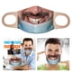 thumbnail image 5 of Mascarilla facial divertida para adultos Escudo bucal con estampado 3D facial Mascarilla facial a prueba de polvo para mujeres Hombres C BLESIY  cubierta divertida, 5 of 8