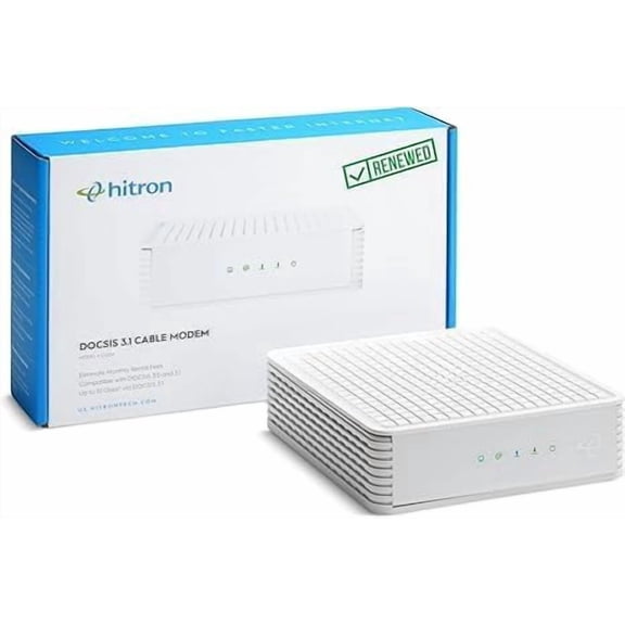 Hitron CODA DOCSIS 3.1 Modem | Certified with Comcast Xfinity, Charter Spectrum, Cox | 10x Faster Than DOCSIS 3.0 | Cable Modem with 1 Gbps Ethernet Port