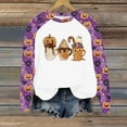 thumbnail image 2 of Halloween Pullover Sweatshirts for Women Funny Halloween Pumpkin Ghost Printed Shirts Casual Long Sleeve Crewneck Fall Fashion Pullovers, 2 of 4