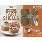 Yummallo Mini Graham Cracker Tart Shells, 12 Count, 2.75 oz (78 g)