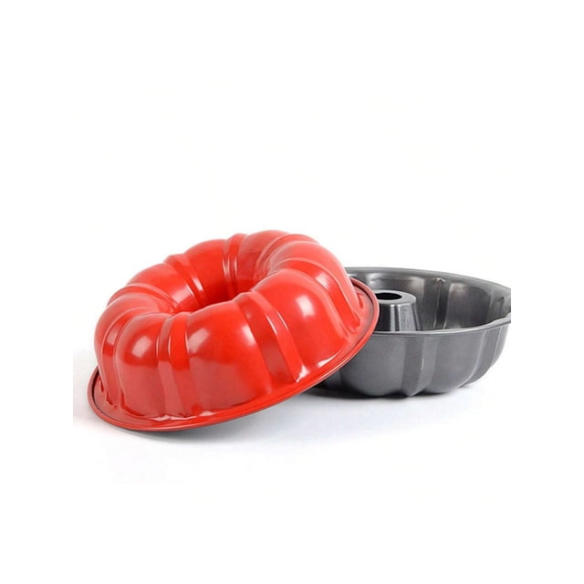 Molde de Rosca Grande de 26cm de diámetro para Panque o Gelatina con Antiadherente de Acero Inoxidable.