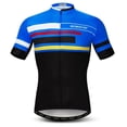 thumbnail image 3 of Maillot de ciclismo para hombre, maillot de bicicleta de montaña, camisetas de bicicleta de montaña profesionales, camisetas de manga corta para carretera, ropa de ciclismo, ropa de carreras negra, 3 of 5