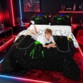 thumbnail image 3 of meiyoeat Graffiti Splash Game Controller Full Size Comforter Sets for Boys Teens Gamers, Colorful Graffiti Gaming Console Bedding Sets, Gamepad Reversible 3-Piece, 1 Comforter and 2 Pillowcases, 3 of 6