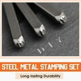 thumbnail image 4 of 36 Pcs Steel Metal Stamping Set 1/8 Inch(3mm) with 50 Pcs Aluminum Plant Label, Steel Number and Letter Stamp Tool Kit, 4 of 6