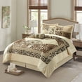 thumbnail image 2 of Nanshing  Africa 7 Piece Animal Print Comforter Set Gold Queen Bohemian & Eclectic, Modern & Contemporary, 2 of 5