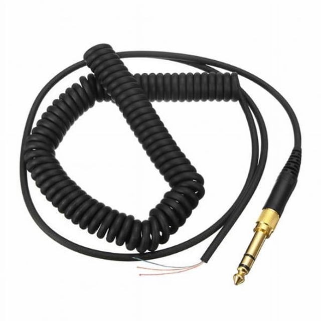 2 Cables Para Auriculares De 1 M/3,28 Pies, Cable De Resorte, Enchufe Para Beyerdynamic DT 770 Pro