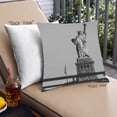 thumbnail image 1 of Ahgly Company Sites Famous Statues Coussin Extérieur, 18 Pouces par 18 Pouces, 1 of 6