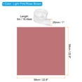 thumbnail image 2 of Uxcell 20 Sheets Flower Wrapping Paper with Ribbon 22.8" x 22.8" Light Pink/Rose Brown, 2 of 6