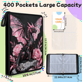thumbnail image 2 of Dragon Trading Card Binder,PU Card Collection Binder,4 Pocket Cards Collection and Storage Bag with 50 Removable Sleeves for Game Sports Card, 2 of 9