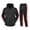 Black, variant on Turilly Mens Outfits 2 Piece Side Stripe Hoodie and Joggers Set Color Block Pullover with Contrast Tape Detail Tracksuit