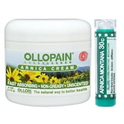 Ollois Homeopathic Medicine - OlloPain Arnica Cream + Homeopathic Pellets - 2 Count