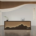 thumbnail image 1 of Checkout Supermarket Reception Desk Counter Cashier Beauty Executive Reception Desk Coffee Mostrador Recepcion Shop Furniture My Lux Decor Round, 1 of 6
