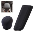 thumbnail image 3 of Tough Weather Resistance 2 Pcs Black Silicone Car Shifter & Brake Sleeves, 3 of 3