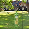 thumbnail image 2 of "Large 2.2lb Squirrel-Proof Hanging Bird Feeder with 360° View - Durable Metal & Weather-Resistant Design for Outdoor Use (Light Green)", 2 of 7