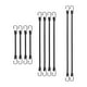 thumbnail image 1 of 10 cuerdas elásticas con ganchos para exteriores, ideales para amarrar el jardín, ordenar bicicletas, senderismo, barcos., 1 of 9