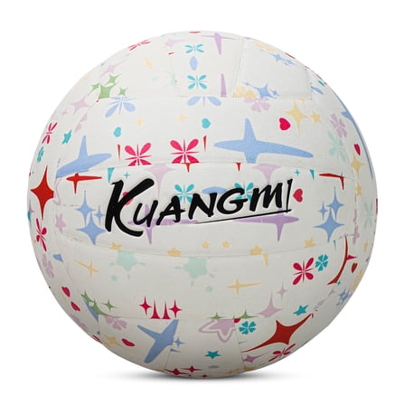 Kuangmi Cross Star Volleyball Size 5 (27.5 inches) Adult and Youth Indoor and Outdoor Sports PU Ball
