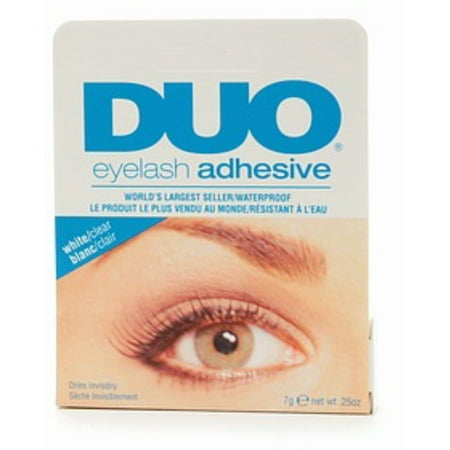 Duo Water Proof Eyelash Adhesive, Clear-White 1/4 (Best Waterproof Eyelash Glue)