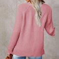 thumbnail image 4 of IROINNID Reduced Womens Sweater V-Neck Pullover Sweater Solid Color Comfy Mid-Length Long Sleeve Pocket Knit Sweater Coat, 4 of 7