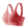 thumbnail image 3 of Everyday Bras for Women Woman Sports Bar Sports Bra for Big Busted Women Sports Bra for Running Sports Bras Women Womens Bras Push up Front Closure Long Lined Sports Bra Small Sports Bra Red XL, 3 of 9