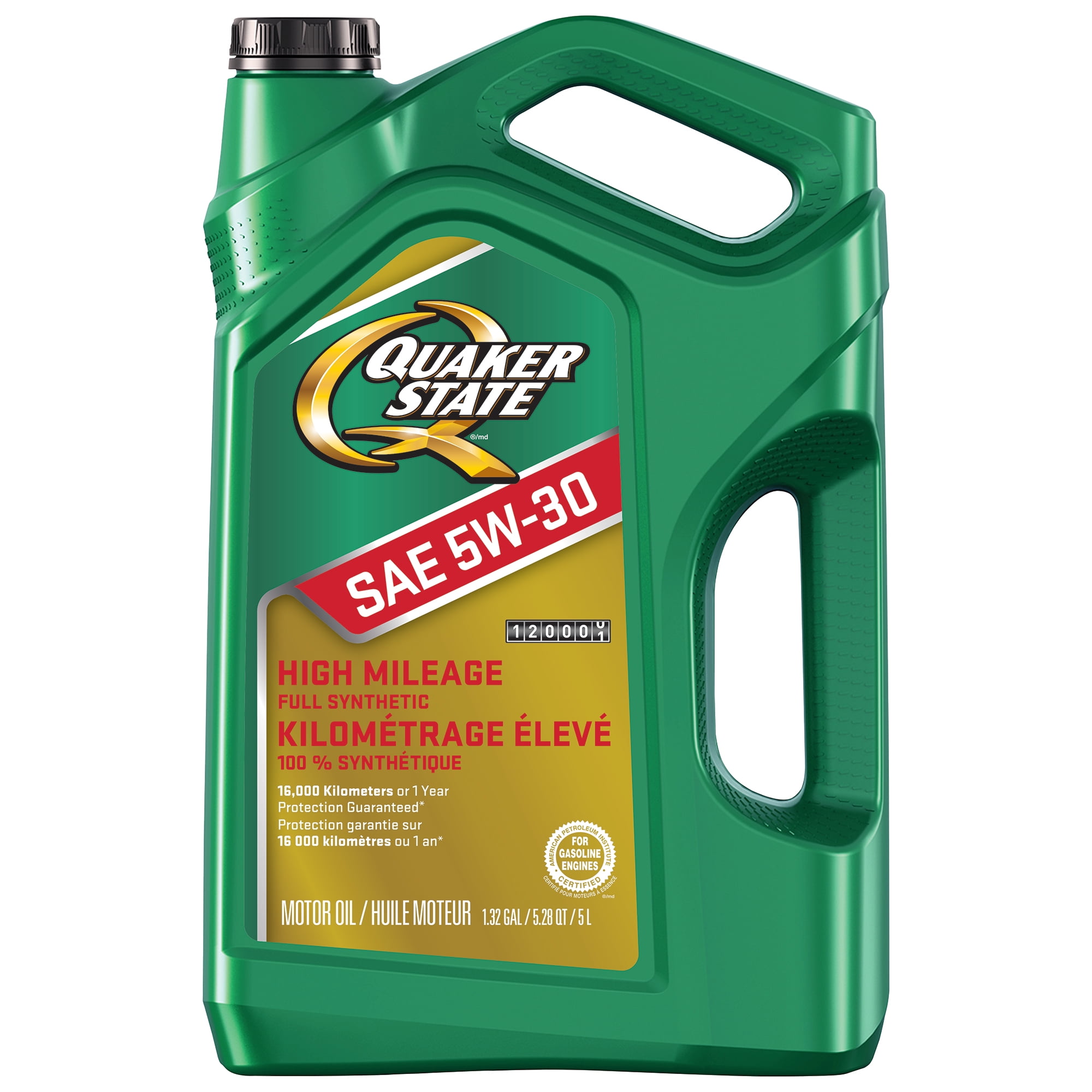 Quaker State High Mileage Full Synthetic SAE 5W-30 Motor Oil
